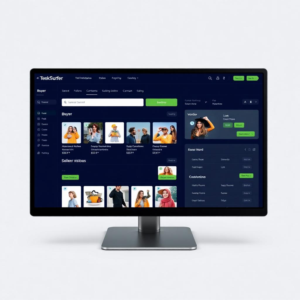 Marketplace platform with buyer and vendor listings