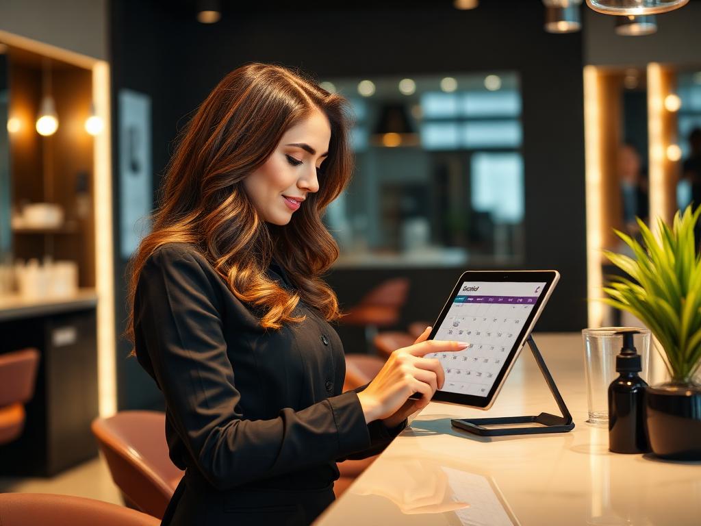 Salon appointment booking technology
